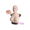Buste faux seins masque intégré, Bonnet D
