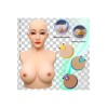 Buste faux seins masque intégré, Bonnet D