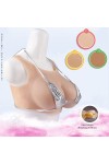 Buste faux seins silicone, un look tendance, encolure ronde