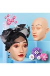 Masque en silicone tête pleine, visage réaliste