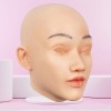 Masque en silicone tête pleine, visage réaliste
