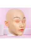 Masque en silicone tête pleine, visage réaliste