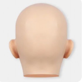 Masque en silicone tête pleine, visage réaliste
