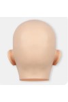 Masque en silicone tête pleine, visage réaliste
