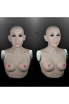 Buste fausse poitrine masque intégré, Bonnet B
