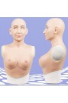 Buste fausse poitrine masque intégré, Bonnet B