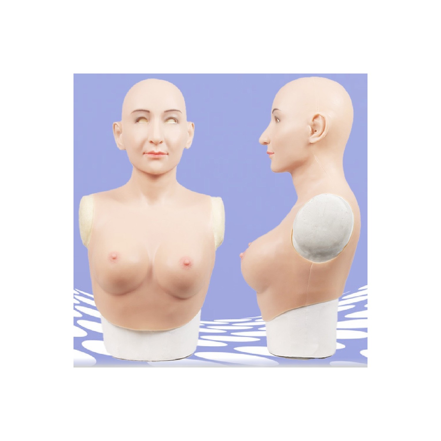 Buste fausse poitrine masque intégré, Bonnet B