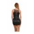 Robe moulante WetLook laçage décolleté et dos