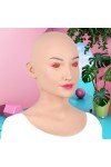 Masque réaliste en silicone tête pleine, avec plastron