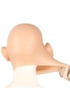 Masque réaliste en silicone tête pleine, avec plastron