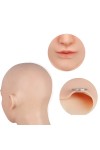 Masque réaliste en silicone tête pleine, avec plastron