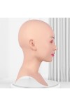Masque réaliste en silicone tête pleine, avec plastron