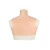 Buste faux seins bonnet élastique coton, col haut