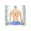 Buste faux seins manches longues, col haut