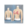 Buste faux seins manches longues, col haut