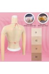 Buste faux seins manches longues, col haut