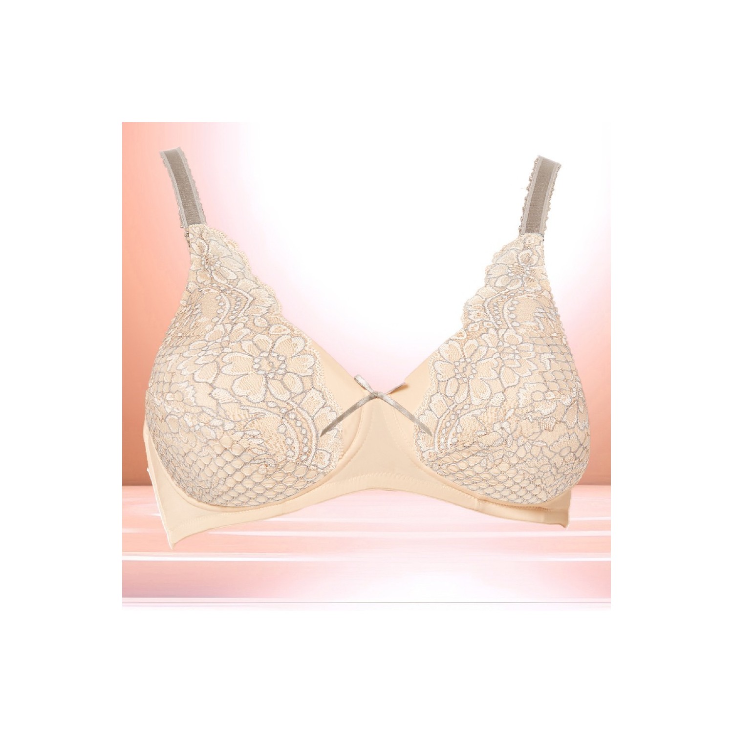 Ensemble lingerie 2 pièces, paddé sans armatures, pour prothèses