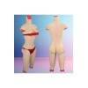 Combinaison faux seins en silicone