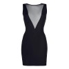 Robe noire V-9209 - Axami