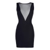 Robe noire V-9209 - Axami