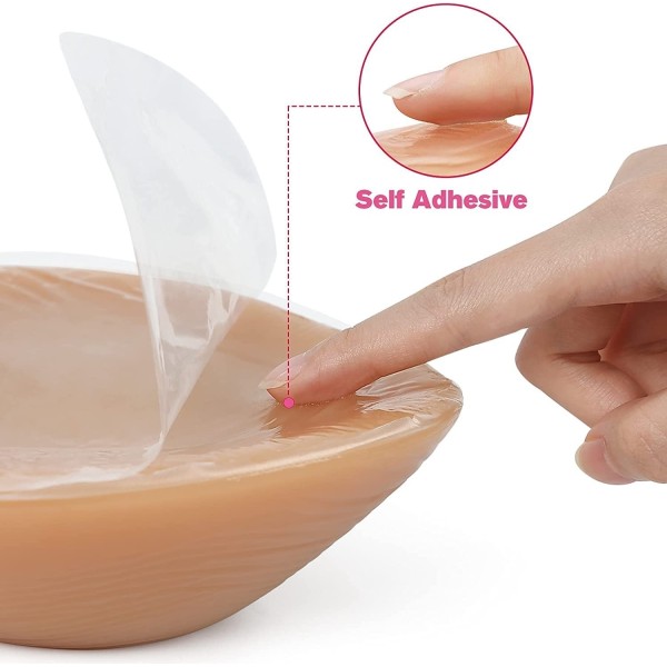 Faux seins  réalistes, forme triangle pour une apparence naturelle