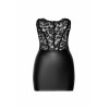 Mini robe corset Solace F300 wetlook et dentelle