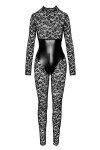 Combinaison corset Enigma F299 dentelle et wetlook (6023),Combinaison corset Enigma F299 dentelle et wetlook (6024),Combinaison 