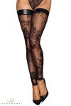 Bas autofixants en tulle floqué F243 (50586),Bas autofixants en tulle floqué F243 (50587)