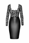 Robe midi en dentelle et look mouillé F295 Euphoria