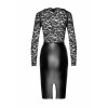 Robe midi en dentelle et look mouillé F295 Euphoria