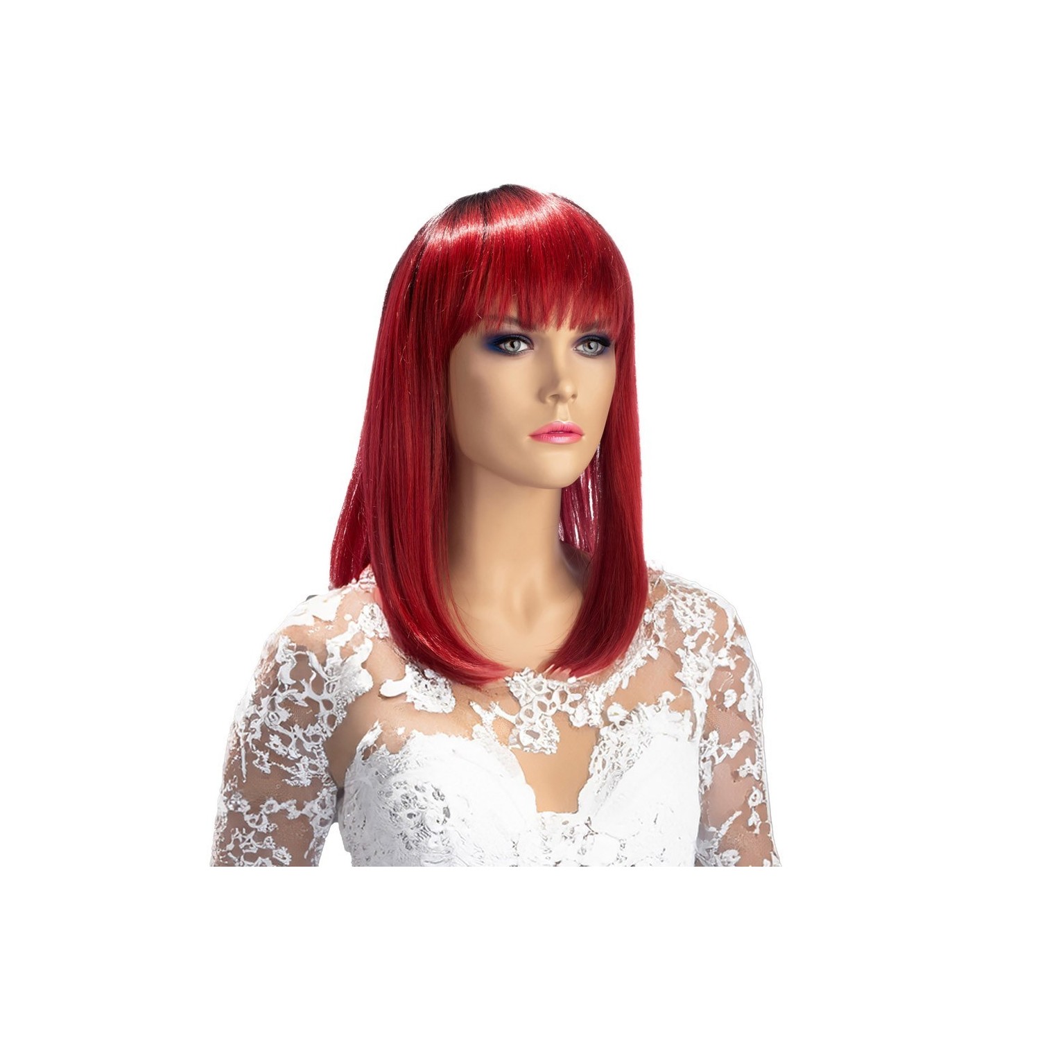 Perruque Elvira rouge - World Wigs