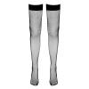 Bas résille autofixants noir - Cotelli Legwear