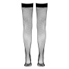 Bas résille autofixants noir - Cotelli Legwear