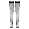 Bas résille autofixants noir - Cotelli Legwear