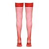 Bas autofixants rouge - Cotelli Legwear