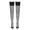 Bas autofixants couture noir 1 - Cotelli Legwear