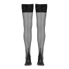 Bas autofixants couture noir 1 - Cotelli Legwear