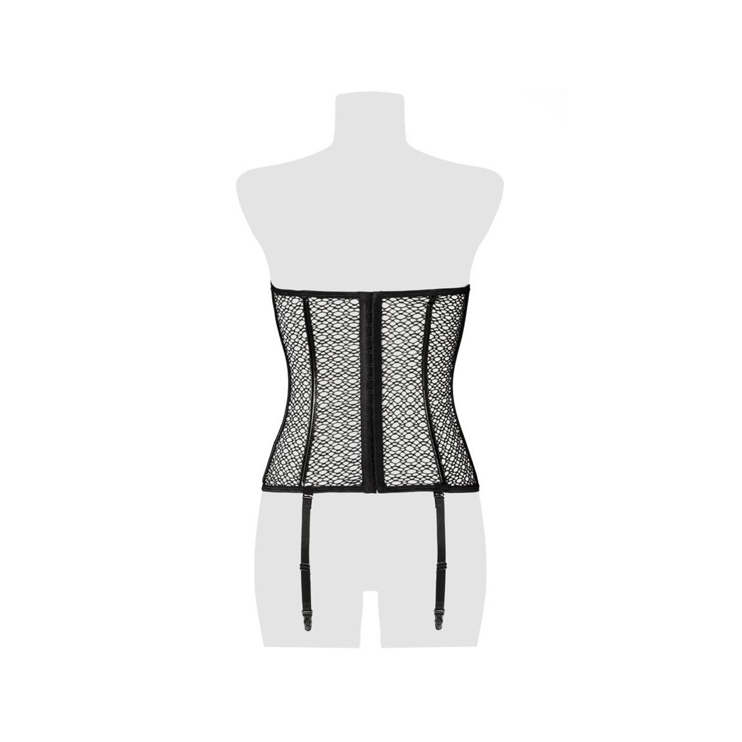 Corset bustier à jarretelles - Grey Velvet