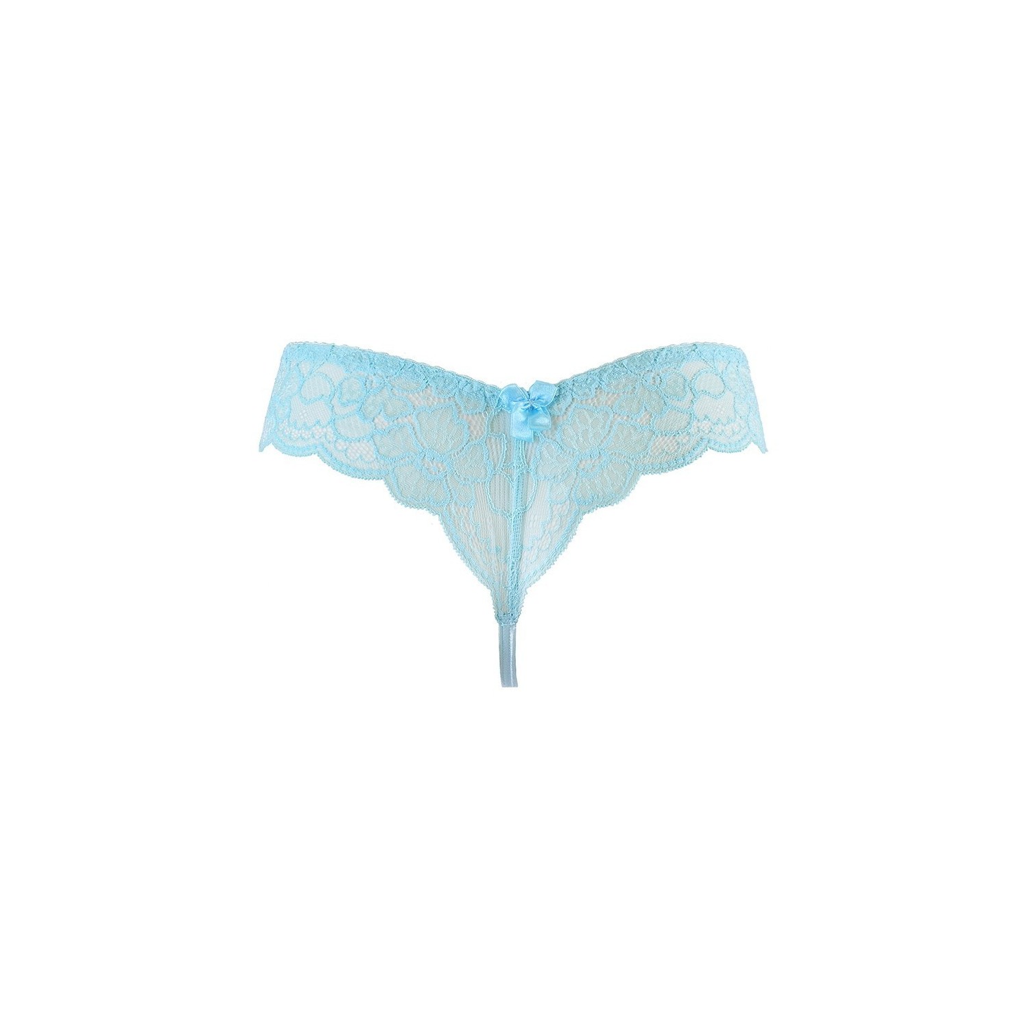 String tanga bleu V-10128 - Axami