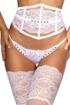String blanc à clous dorés V-9798 - Axami