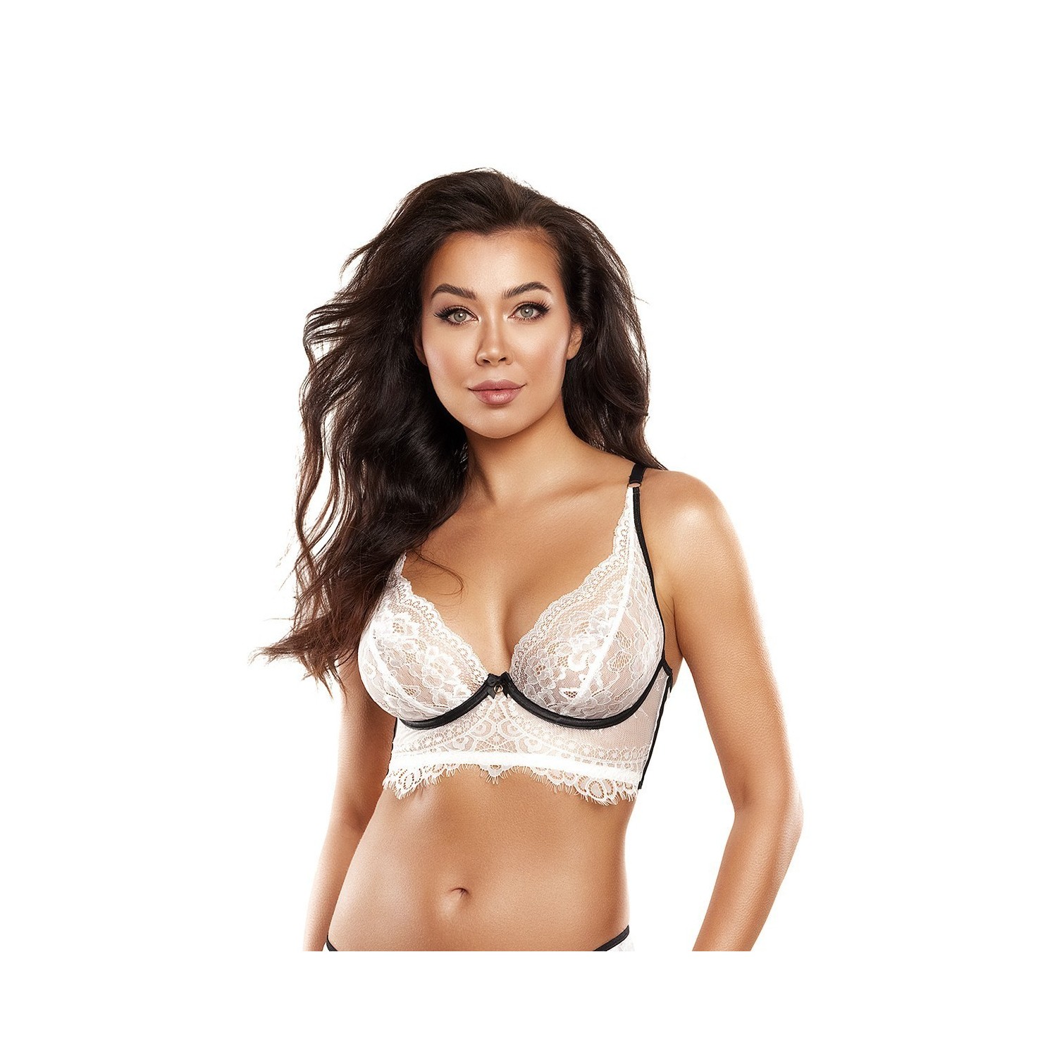 Soutien-gorge dentelle blanc V-10481 - Axami