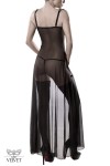 Set déshabillé tulle et dentelle 2 pièces - Grey Velvet