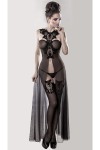 Set déshabillé tulle et dentelle 2 pièces - Grey Velvet