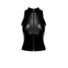 Top zippé Glam F324 vinyle et wetlook