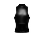 Top zippé Glam F324 vinyle et wetlook