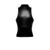 Top zippé Glam F324 vinyle et wetlook
