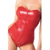 Corset rouge Mysteria F355 wetlook
