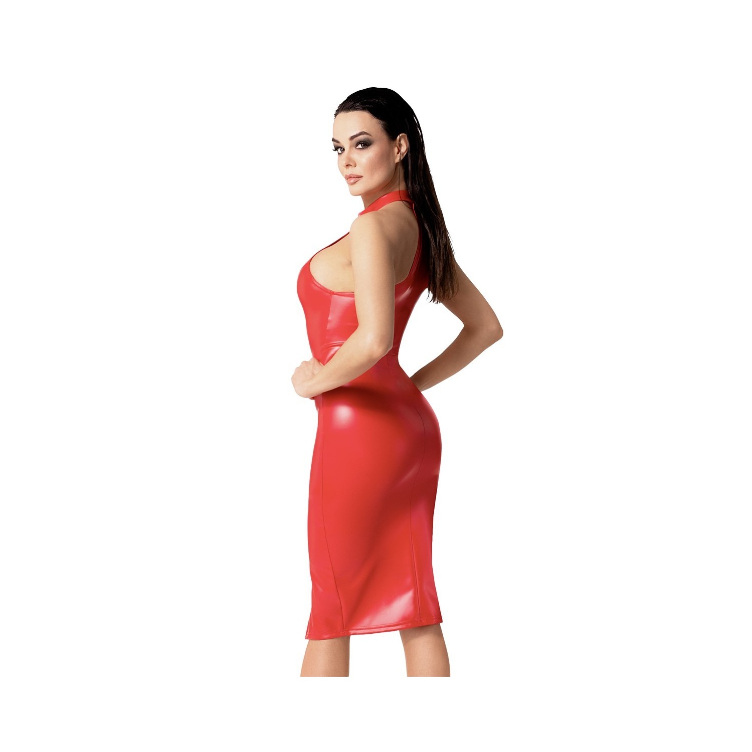 Robe mi-longue Orgia F354 wetlook