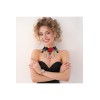 Collier gothique dentelle et perles, avec une rose