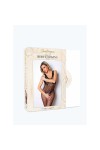 Le numéro 8 bodystocking Clara Morgane - Noir